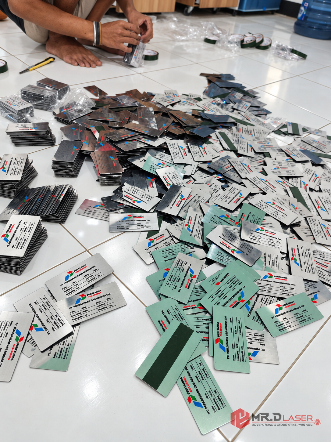 Nameplate Stainless Spesifikasi Meter Gas