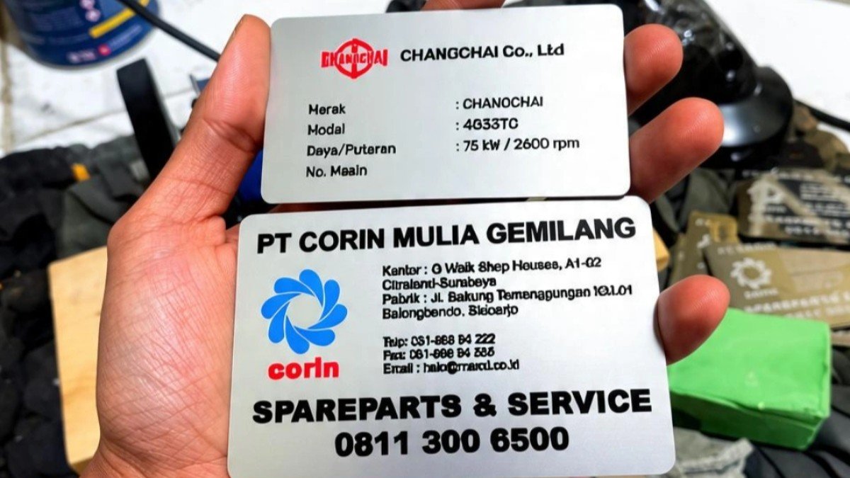 Nameplate Stainless 410 mirror 0,6mm