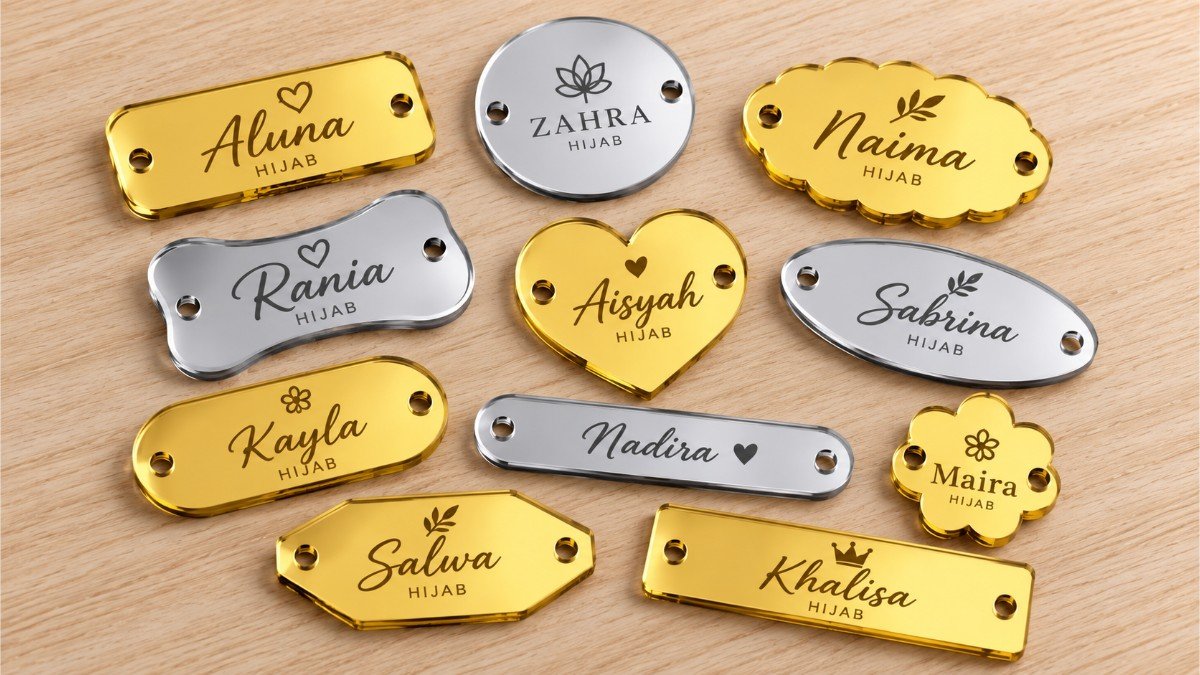 Label Hijab Akrilik